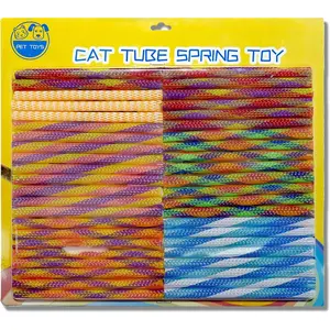 (TM)  Spring  (44PCS) Indoor  Interactive Plastic Coil Spring Multi-Color  Interactive   to Catch, bite and Hunt