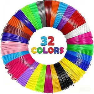 32 Color Pla Filament for 3D Printing Pen, Christmas Gift Idea, Total Length 315.35 Feet Per Pack, Ideal for Creative Projects