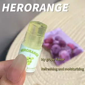 HERORANGE 12 flavor fruit ice cool lipstick, MINI portable, transparent, Hydrating and moisturizing, 24 hours of lip gloss, non greasy, non stick cup, portable lip care in summer, suitable for daily use and gifts