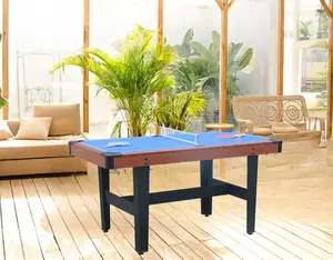 48″ 3-in-1 Multi Game Table - Combo Game Table Set - Billiards/Pool, Glide Hockey and Table Tennis for Home, Game Room, Friends and Family!
