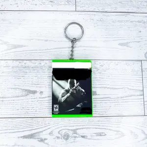 Mini Case Keychain Inspired by Retro Video Game BO2 | Magnetic Opening Case with Mini Disc