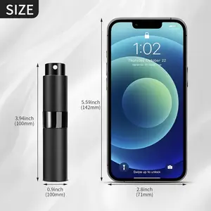 Perfume Travel Refillable Atomizer 8ML (3PCS) - Empty Cologne Spray Bottle, Portable & Leakproof Sprayer for Travel