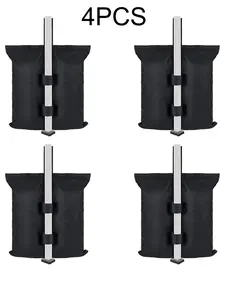 4-Piece Set Sandbag Tent Weights Bags for Patio Umbrella Base, Outdoor Canopy Stabilizer, Durable Sandbags for Secure Setup