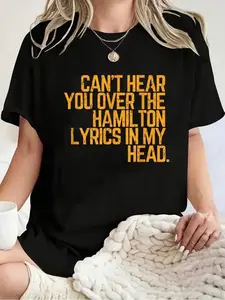 Timeless Cotton Vintage T Shirt Featuring Classic Hamilton Quote