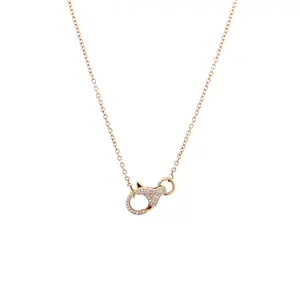 Gold & Diamond Clasp Necklace