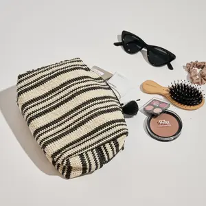 Voyage Stripe Cosmetic & Travel Organizer Pouch