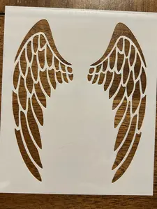 Angel Wings 10 MIL Mylar Reusable Painting Stencil for Festive Crafting Projects Easy Application & Versatile Use in America Perfect for Artists and Crafters