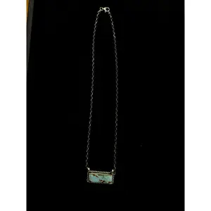 18" Turquoise Bar Necklace