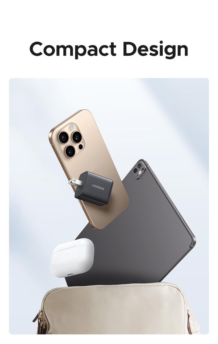 UGREEN 30W 2C1A/20W 1C1A GaN PPS Compact Fast Wall Charger Block USB-C Power Adapter for iPhone Galaxy S25/S24/S23 with Free Gift US Plug 2 USB C + 1 USB A,TikTokShopHolidayHaul UGREEN 30W 2C1A/20W 1C1A GaN PPS Compact Fast Wall Charger Block USB-C Power Adapter for iPhone Galaxy S25/S24/S23 with Free Gift US Plug 2 USB C + 1 USB A,TikTokShopHolidayHaul