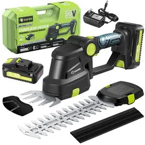 【MothersDayGift】Saker Cordless Bush Trimmer - 20v Electric Bush Trimmer Handheld lawn trimmer, trimming tool, essential for garden, lawn, woodworking