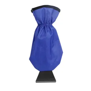 Fleece Lined Ice Scraper Glove for Cars – 600D Waterproof Mitt with ABS Scraper, Non-Slip Handle & Warm Winter Protection for Snow and Ice Removal