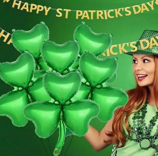 6 pc St. Patrick's Day Clover Balloon