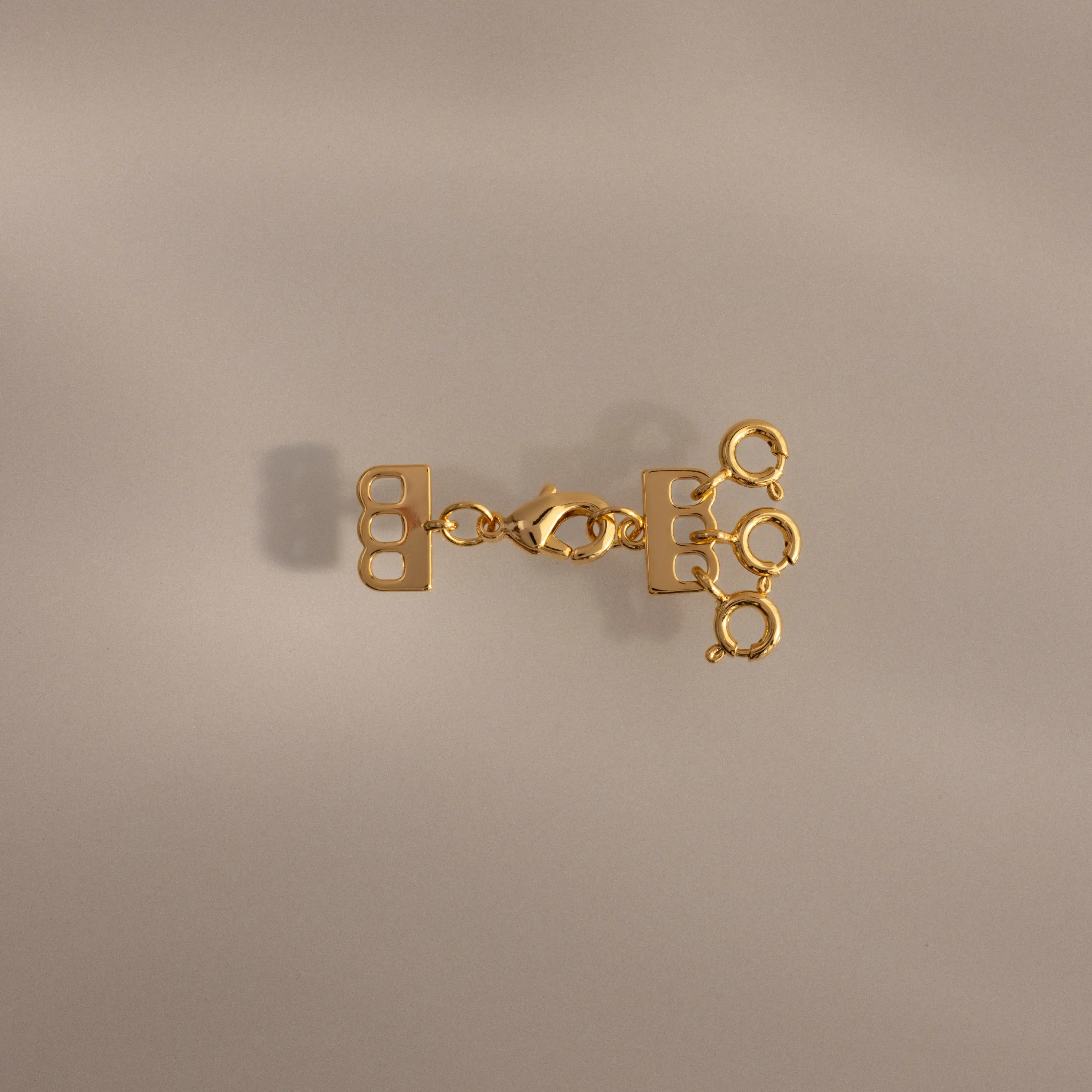 Triple Layering Clasp by Caitlyn Minimalist - Multi Strand Chain Necklace Separator - Layering Necklace Tool - Gift for Her