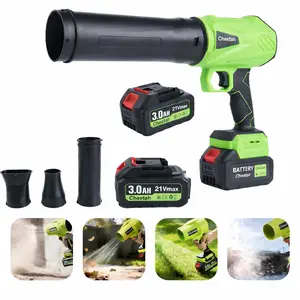 Long Tube Leaf Blower 21V 2x3.0Ah Batteries Turbo Jet Design for Outdoor Maintenance Car Drying & Snow Removal Cordless Tool Gift Idea