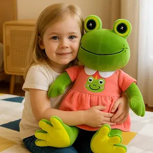 Adorable and creative new two-color little frog plush toys, perfect for birthday gifts or holiday presents
