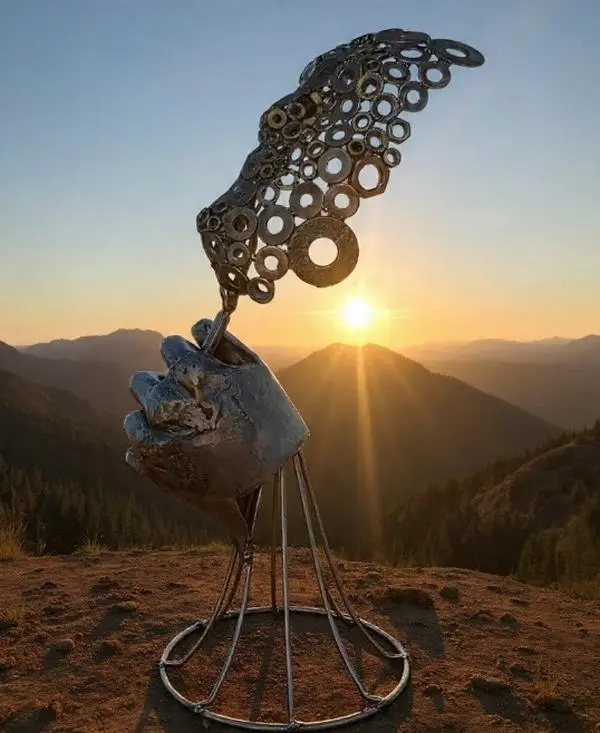 "The Mask" sculpture