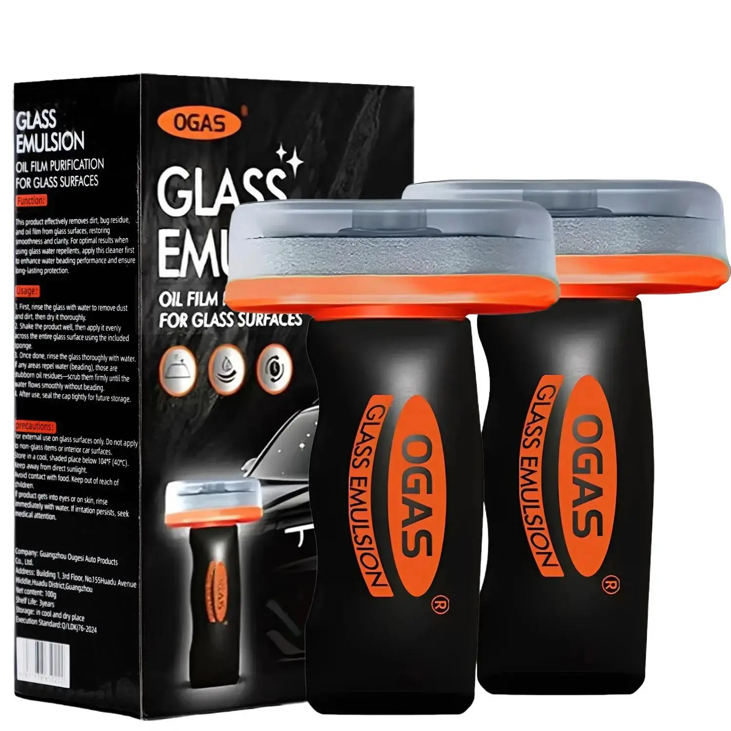 Glass Cleaner for Car - Car Glass Cleaning & Window Oil Film Cleaning