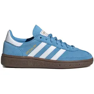 adidas Handball Spezial Light Blue Cloud White Youth and Womens Sneakers Round Toe Lightweight Suede EVA Midsole Grip Outsole