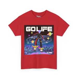 Alien Superstar Go Life Tee | Galactic City, Gold Stripe Tracksuit, VezzyWorld