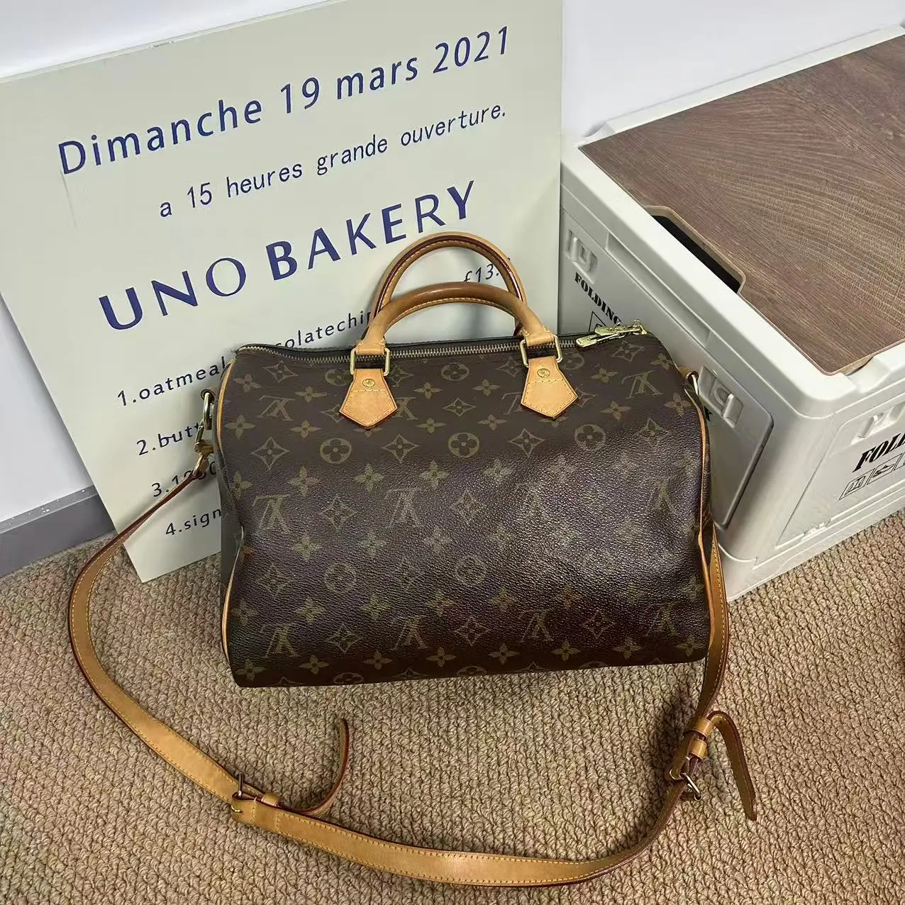 Pre-owned Louis Vuitton monogram Shoulder Bags HZ1tk Speedy30 9.2‘’cm