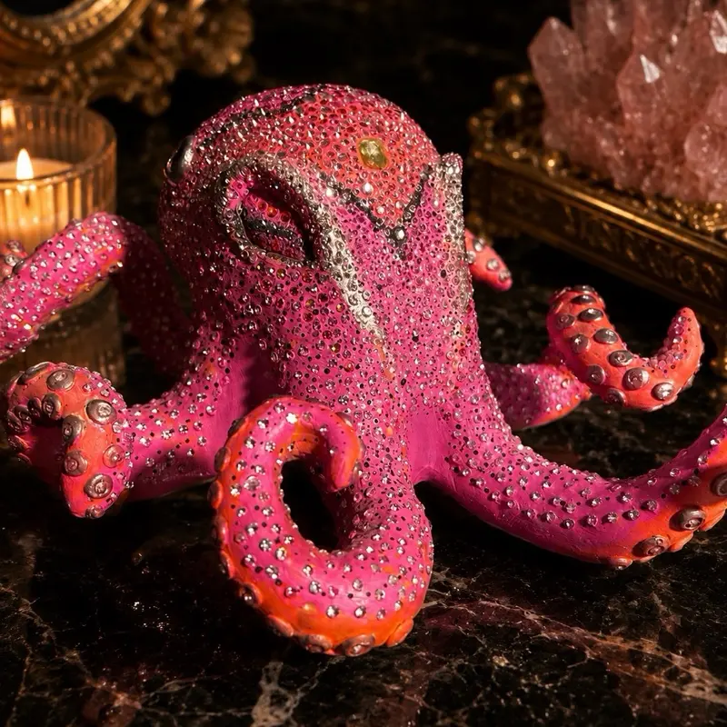 Octoglam | Swarovski Crystal Octopus Sculpture