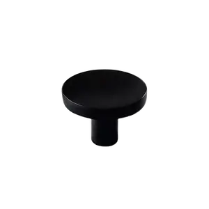 Velvet - 1.2" Matte Black Cabinet Knob