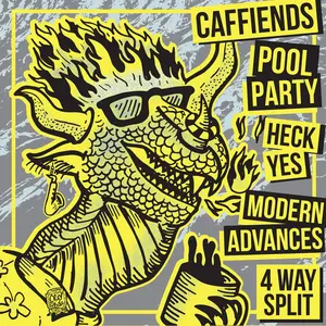 Caffiends / Heck Yes / Modern Advances - 4 Way Split  [VINYL RECORD - LP]
