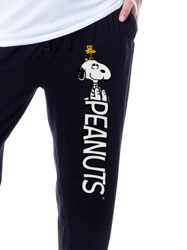 Peanuts Womens' Snoopy Woodstock All Smiles Sleep Jogger Pajama Set