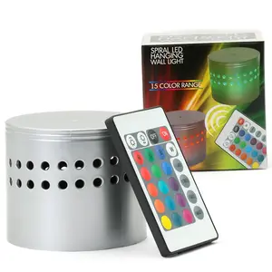 Spiral LED Wall Light – 15 Color Modes with Remote | Fun Projection Decor