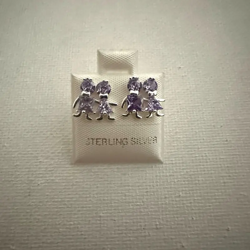 Producto # 152- Arete de variedad de plata 925 Thailand
