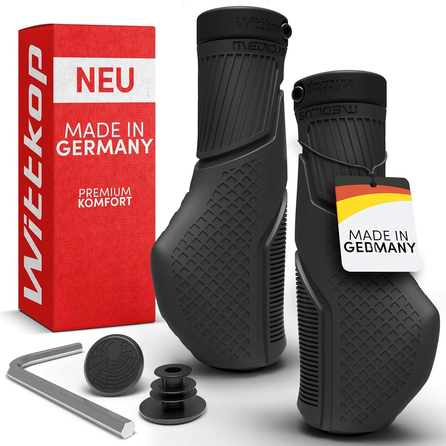 Grips With Innovative 3-Zone Design   -  Non-Slip Comfort and EFC Zones for Optimized Grip & Comfort - Handlebar
