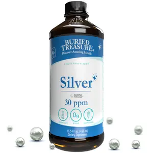 30 ppm Silver Solution - SilverSol Technology, Nano-Sized Silver Particles, Purified Water-Based Formula, Colloidal Silver - 16 oz Traditional Uses Adults