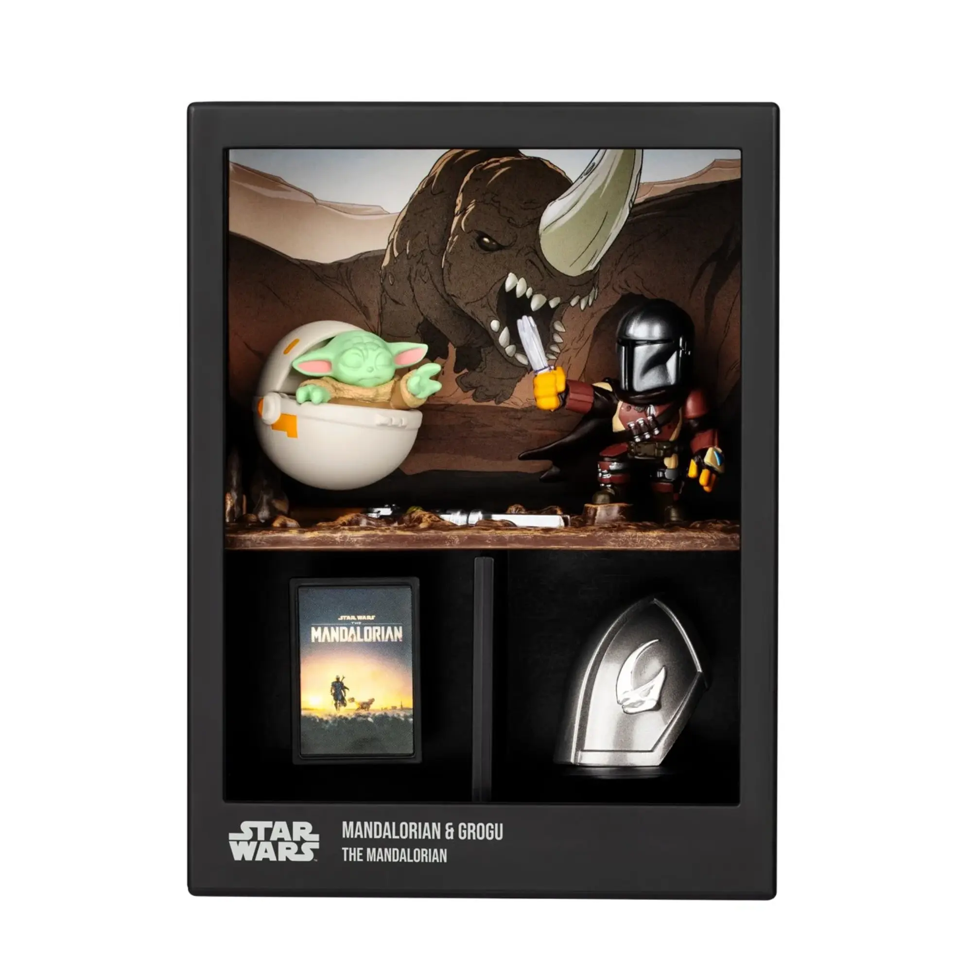 Star Wars Mandalorian and Grogu Fandrop Figure Diorama Star Wars Mandalorian and Grogu Fandrop Figure Diorama
