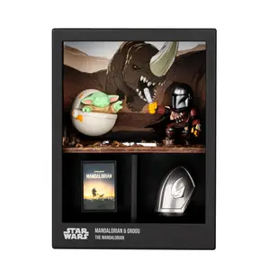 Star Wars Mandalorian and Grogu Fandrop Figure Diorama