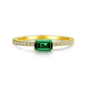 【#ZA127】(Charlotte)0.8CT Lab Made Gemstone Fashion jewelry Ring