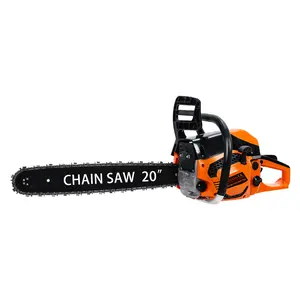 Explorinox 20 Inch Gas Chainsaw, 58CC 2-Stroke Gas Powered Chainsaw, Handheld Cordless Chainsaw, High-Power Logging Saw for Wood Cutting and Tree Trimming