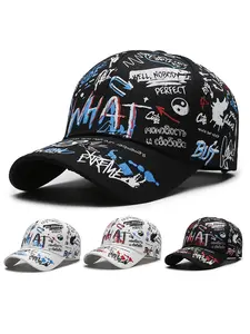 Unisex Graffiti Doodle Sport Cap | Adjustable Baseball Hat for Men Women Streetwear Adjustable Snapback Cap