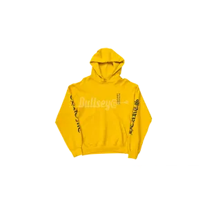 Chrome Hearts Script Logo Yellow Hoodie