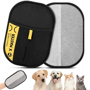 SONGWAY PET Upgraded Electrostatic Pet Hair Removal Glove - Reusable Two-Way Brush Mitt for Cat & Dog Hair Removal from Bed, Cat Scratcher, Cat Tree , Premium Grooming & Cleaning Glove for Couch, Portable Pet Hair Removal roller,pet furremoval,summervibes