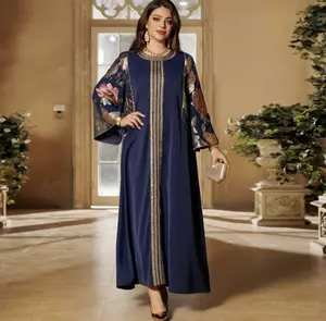 New Luxury Abaya Embroidery Sequin High Quality Dress