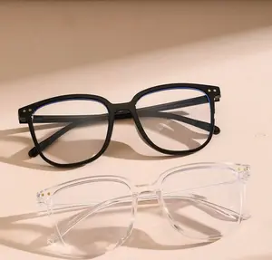 Transparent Computer Glasses Frame Women Men Anti Blue Light Round Eyewear Blocking Glasses Optical Spectacle Eyeglass
