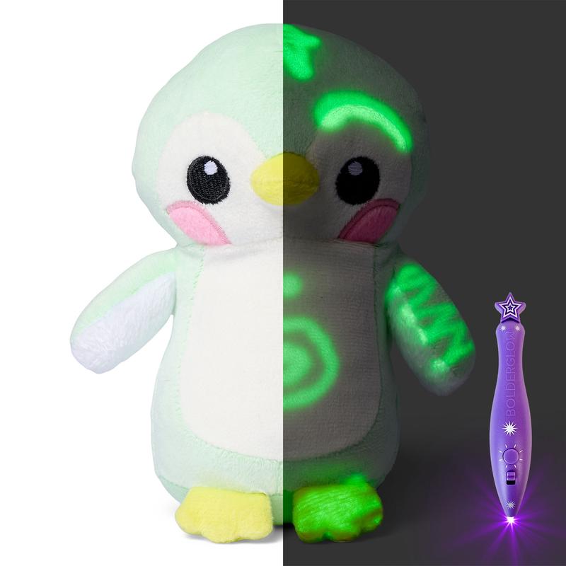 GlowBabies Small Magical Mini Plushes 100% Glow-in-the-Dark With Bolderglow Light Pen Included Mess-Free Fun for Kids Ages 3+