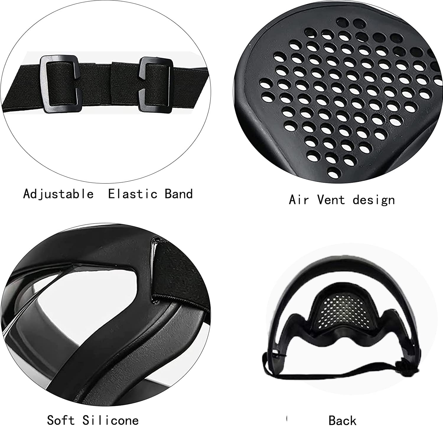 Transparent Visor - Adjustable Full-Face Protective Shield - Durable Plastic Safety Mask - Heat & Im