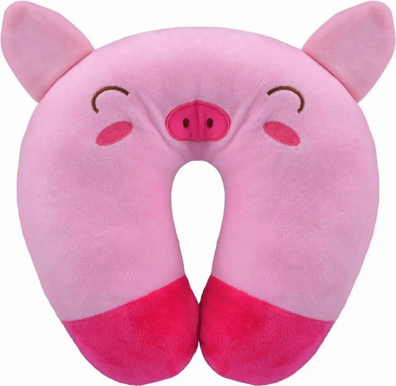 Travel Pillow for Kids, Cute Animal Neck Pillow Support U Shaped Cushion Plush Soft Rest Reading Pillow Sleeping Pillow for Airplane Train
