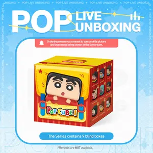 [LIVE UNBOXING] POP MART Crayon Shinchan POP CUBE-1 Series Figures Blind Box