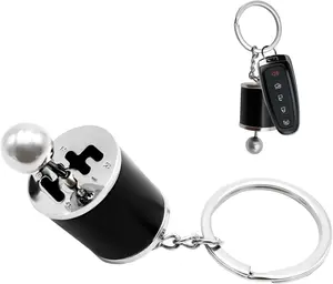 Car Gearbox Keychain, Six Speed Transmission Stick Shift Keyring, Manual Shifter Gearbox Key Chain