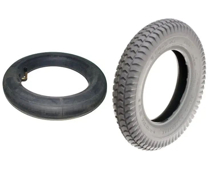 14"x3" (3.00-8) Mobility Tire and Tube Set with Powertrax Knobby Tread