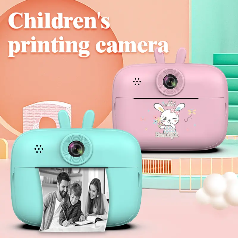 Children Instant Print Photo Kids Camera with Thermal Printer and Video Recording Function Digital Durable