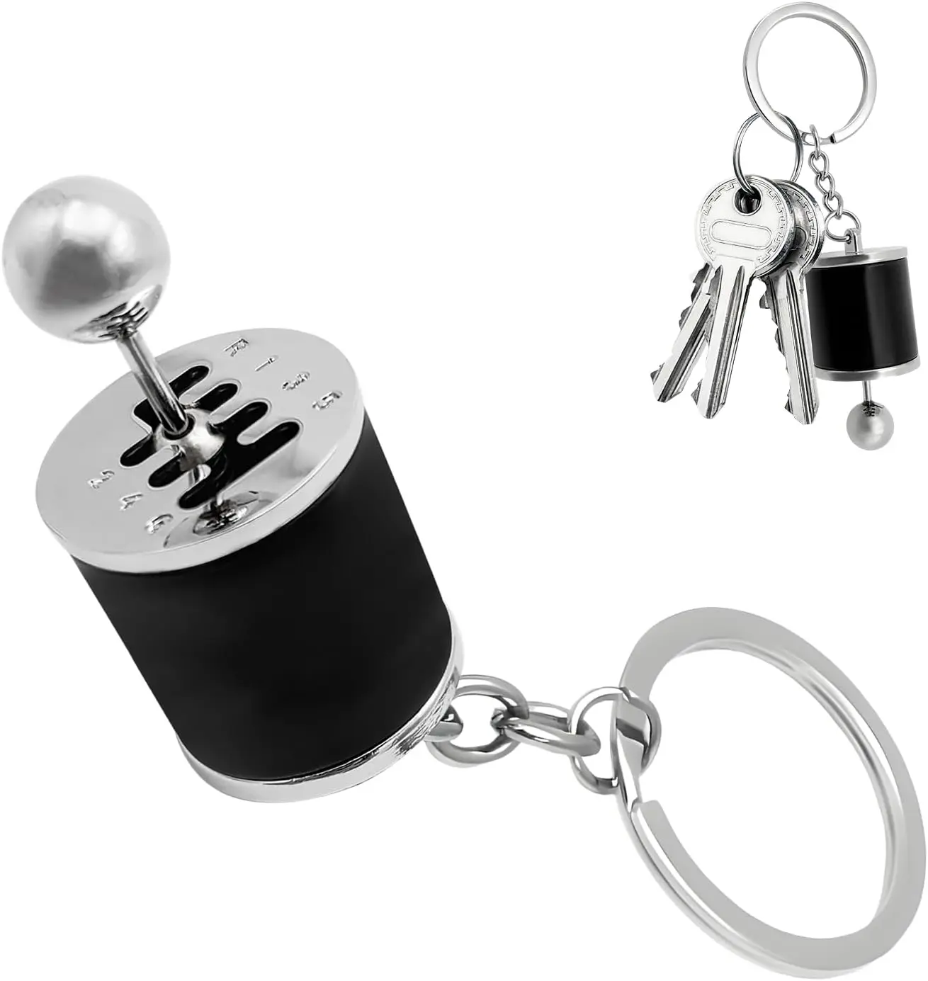 New 6-Speed Manual Transmission Shift Gearbox Gear Shift Automotive Part Car Keychain, Lightweight Car Key Chains, Lightweight Keychain