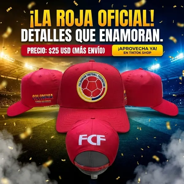 Gorra FCF Selección Colombia Roja